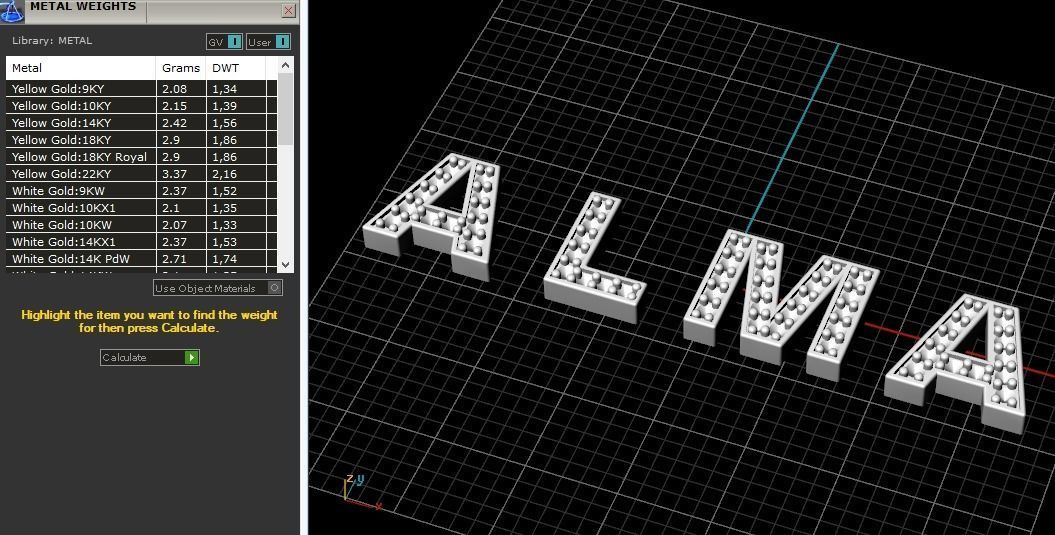 Letters A L M A N011433 3D print model_7