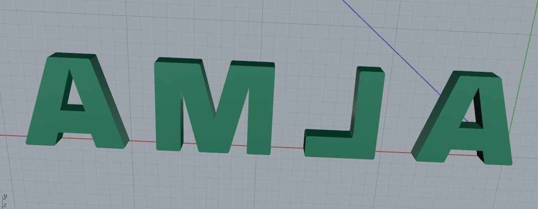 Letters A L M A N011433 3D print model_4