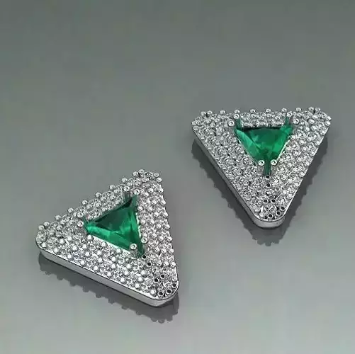 Triangle earrings N011429