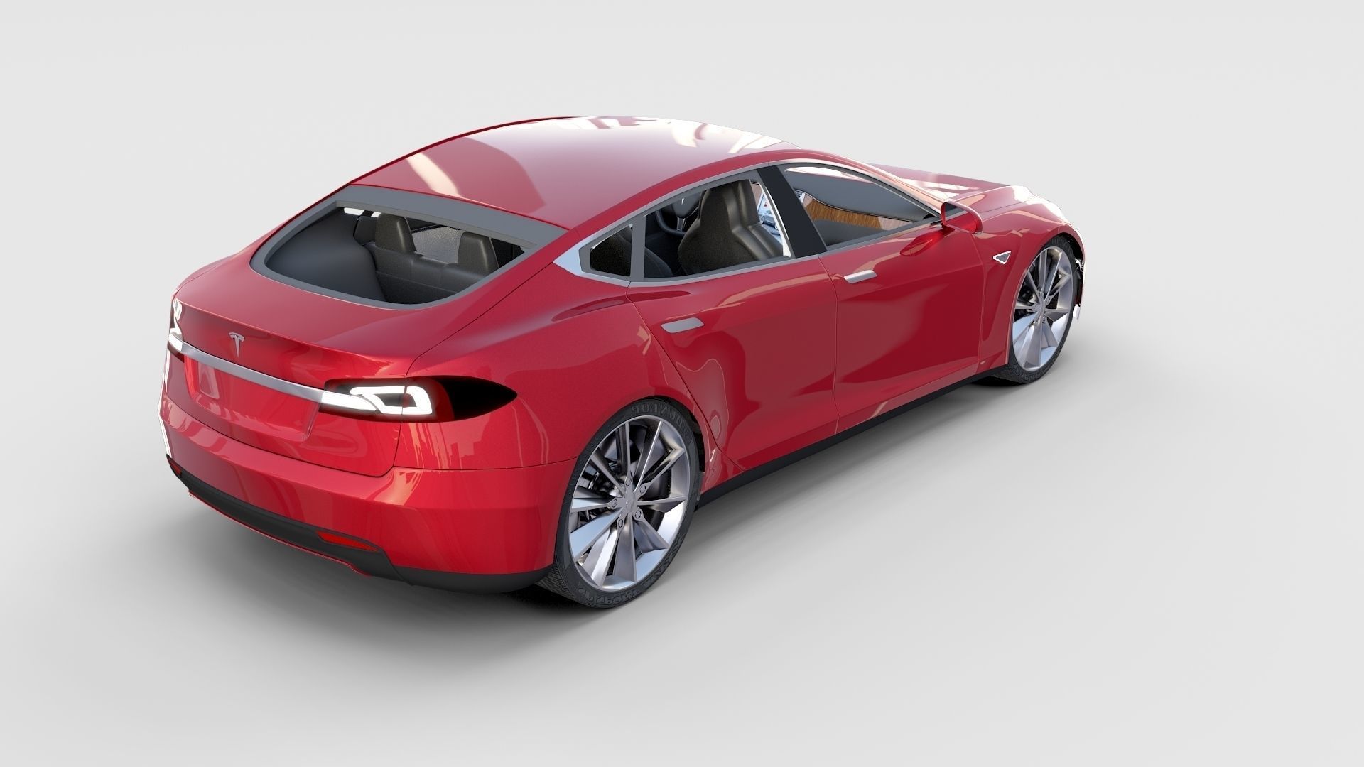 Tesla Model S with chassis-interior rev 3D model_82