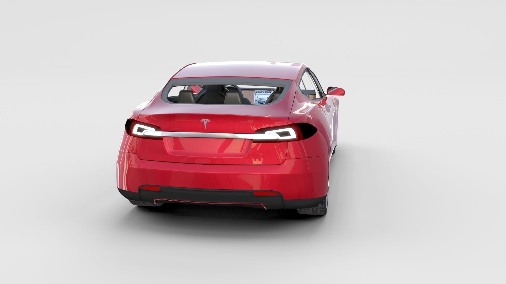 Tesla Model S with chassis-interior rev 3D model_10