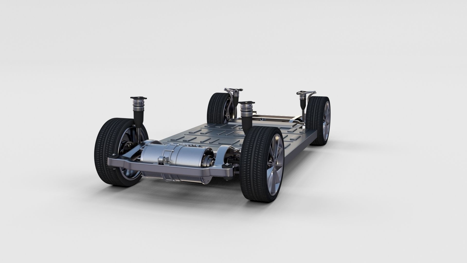 Tesla Model S with chassis-interior rev 3D model_63
