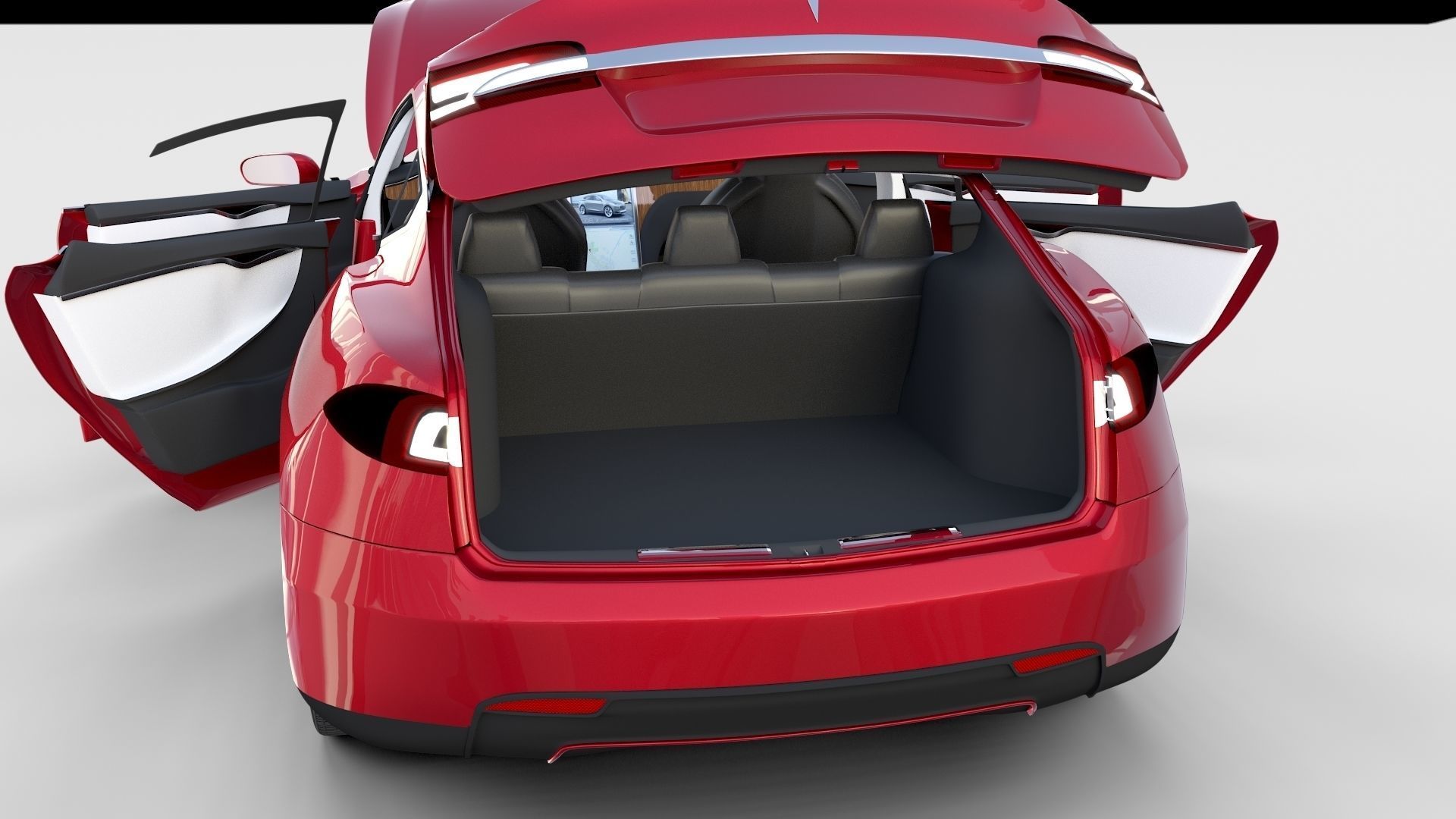 Tesla Model S with chassis-interior rev 3D model_48