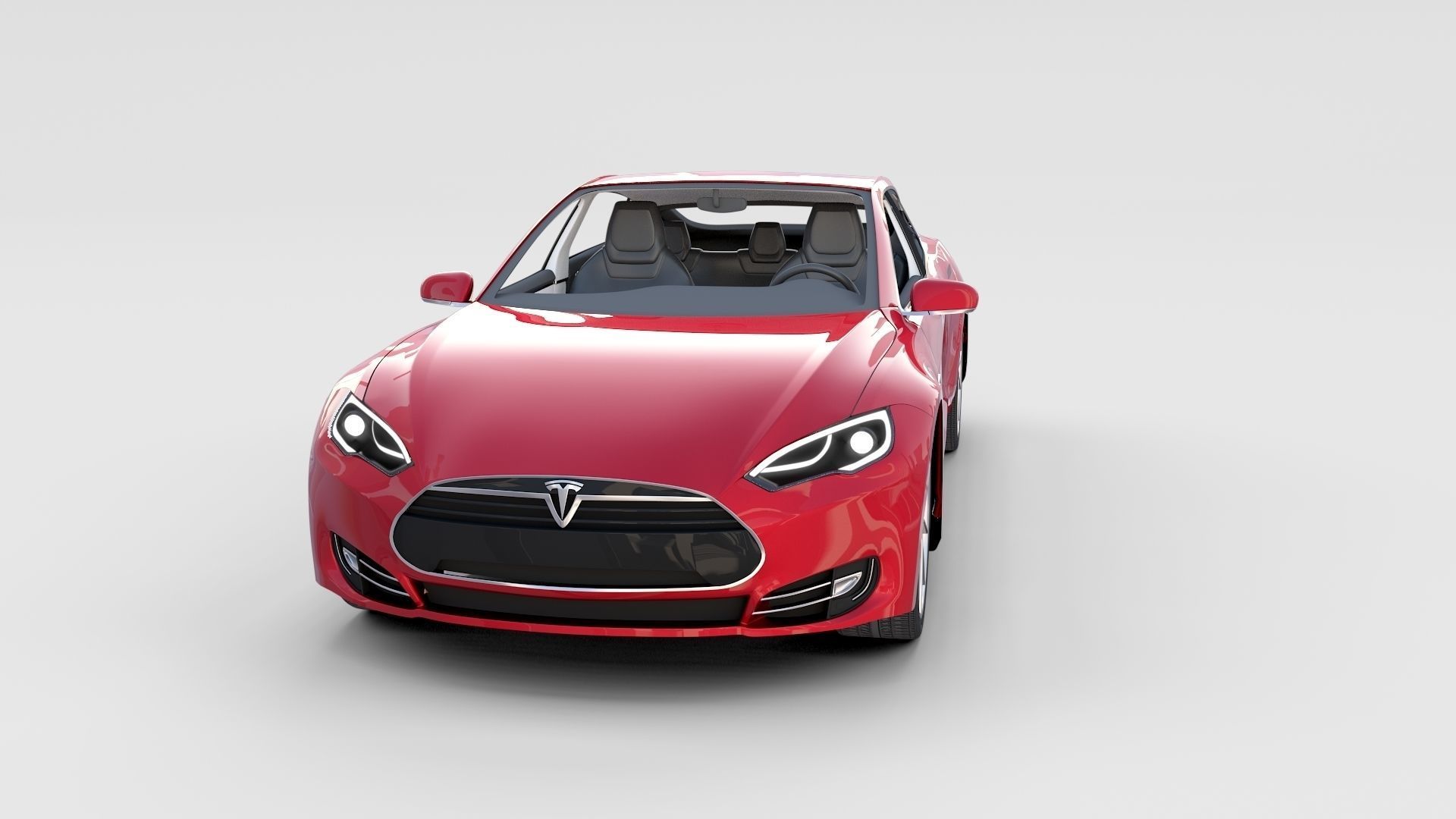 Tesla Model S with chassis-interior rev 3D model_60
