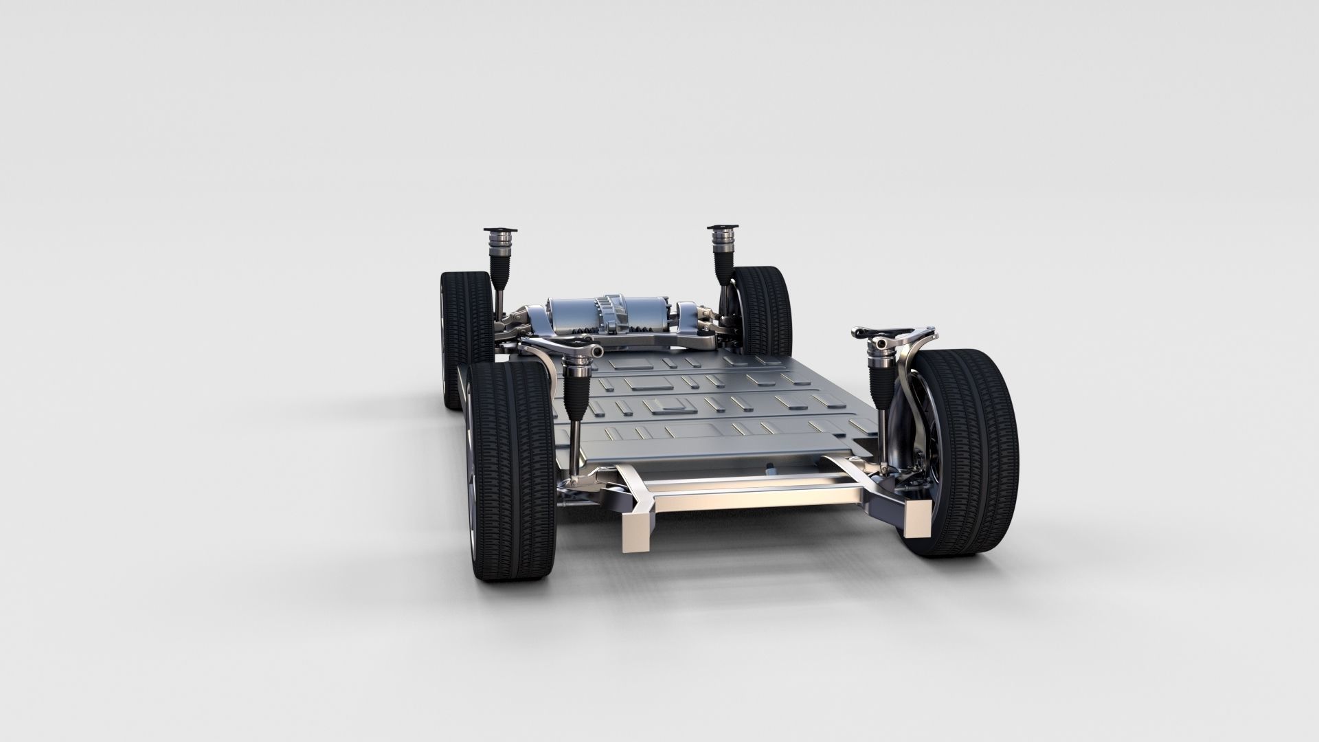 Tesla Model S with chassis-interior rev 3D model_42
