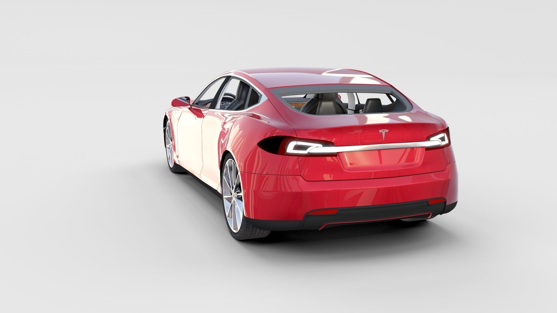 Tesla Model S with chassis-interior rev 3D model_7