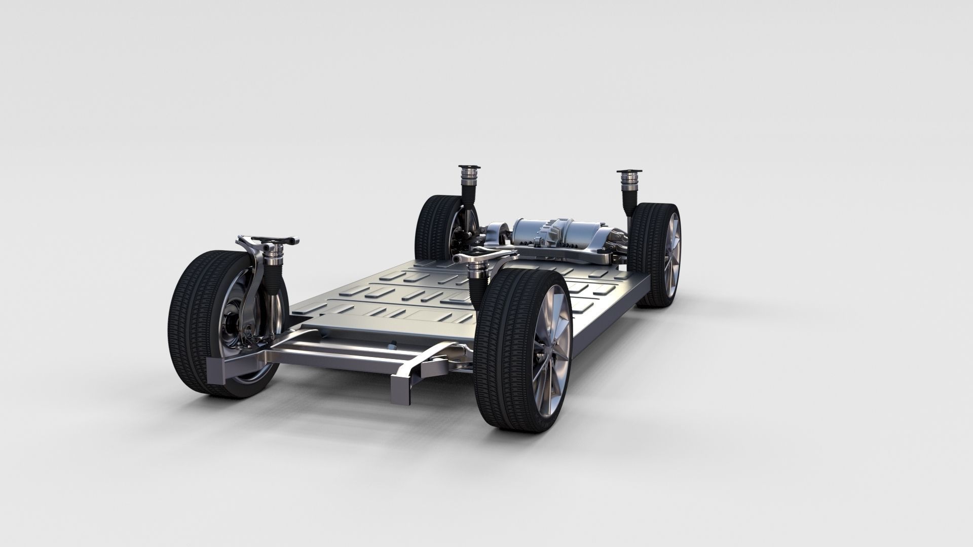 Tesla Model S with chassis-interior rev 3D model_50
