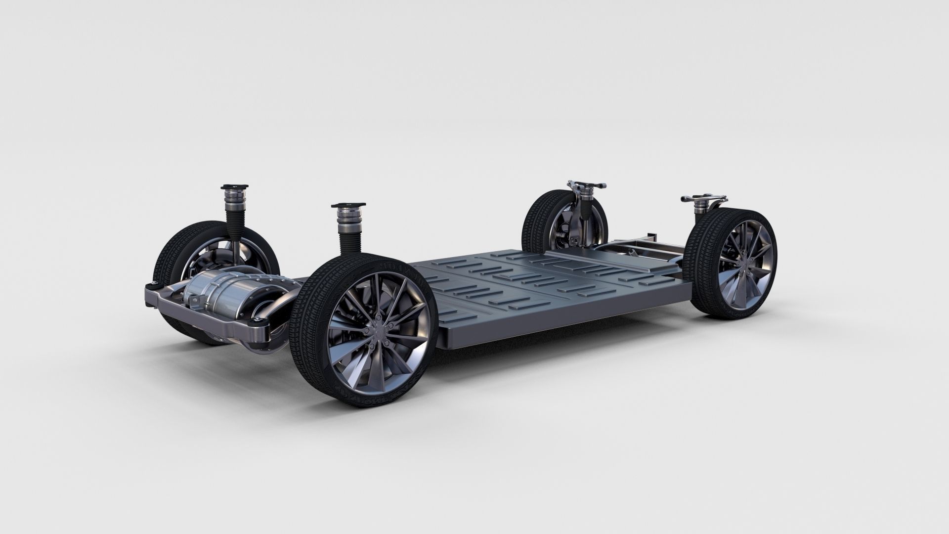 Tesla Model S with chassis-interior rev 3D model_62
