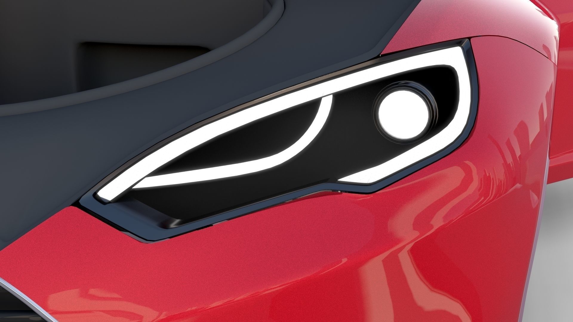 Tesla Model S with chassis-interior rev 3D model_52