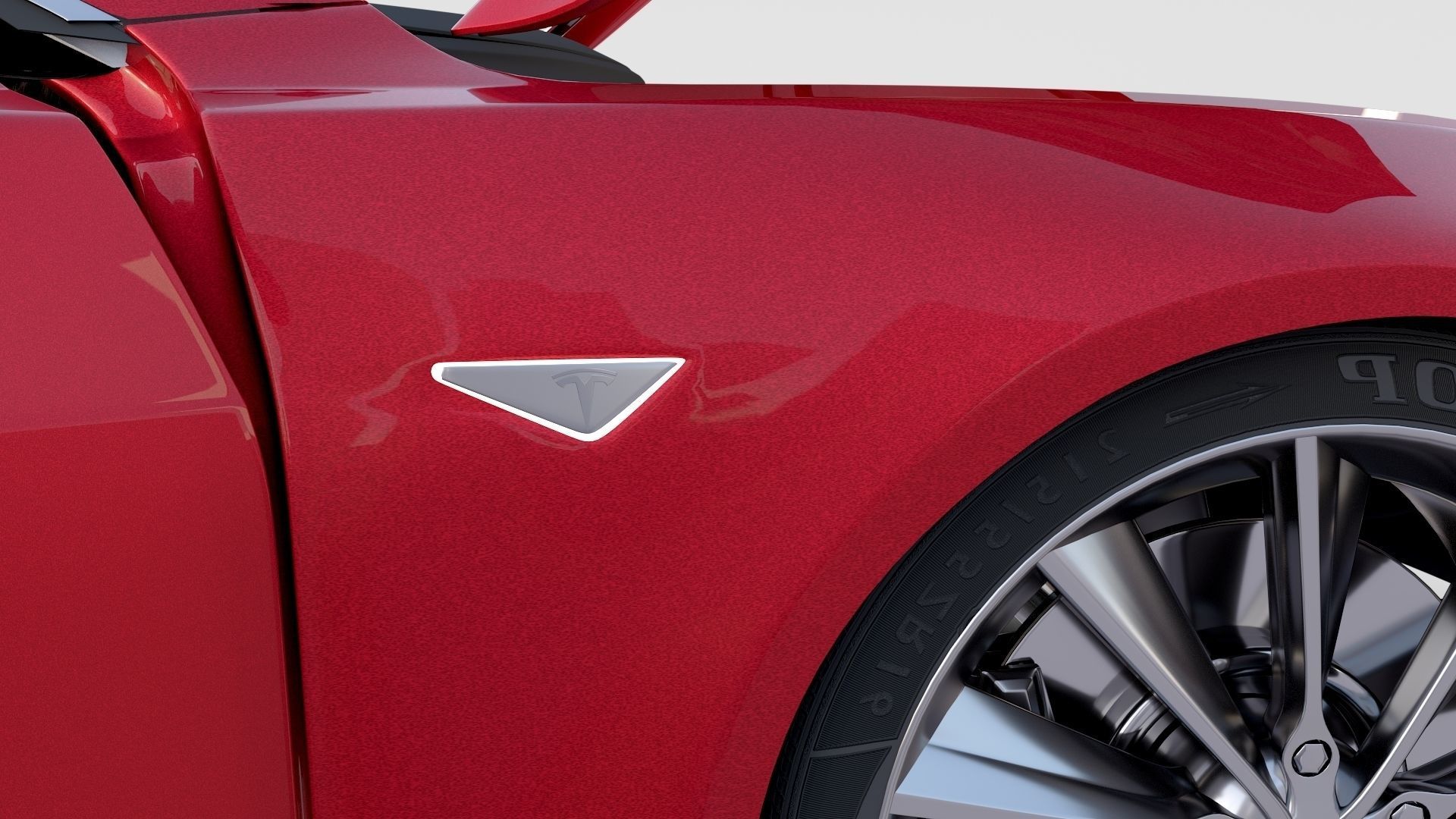 Tesla Model S with chassis-interior rev 3D model_13