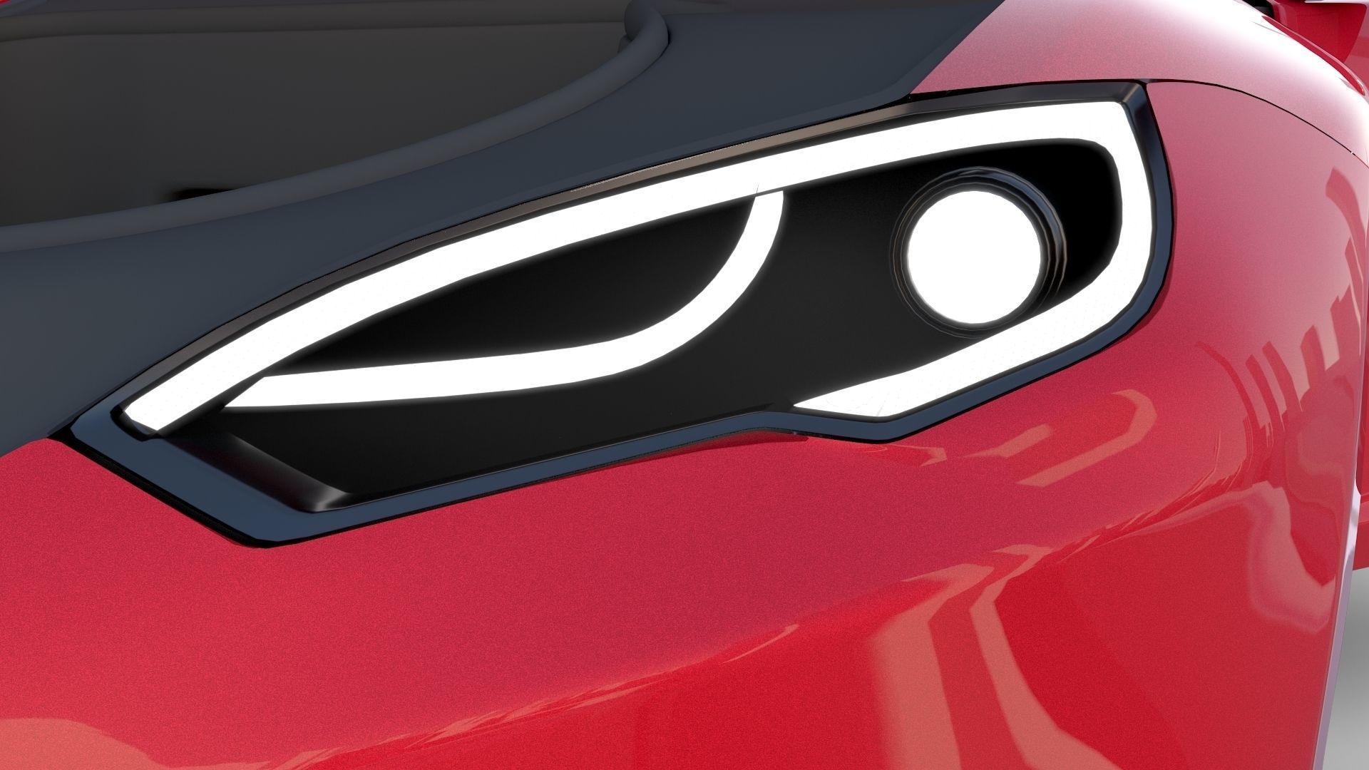 Tesla Model S with chassis-interior rev 3D model_86