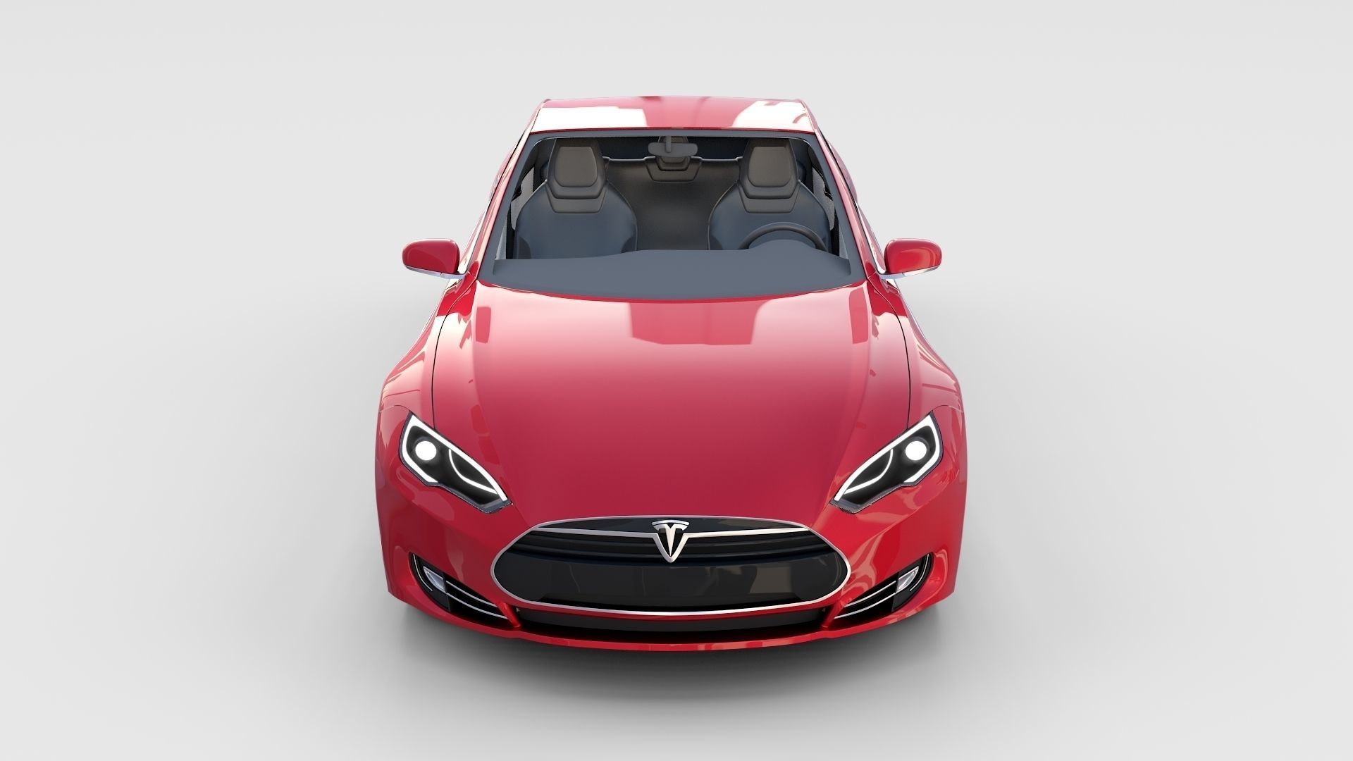Tesla Model S with chassis-interior rev 3D model_83