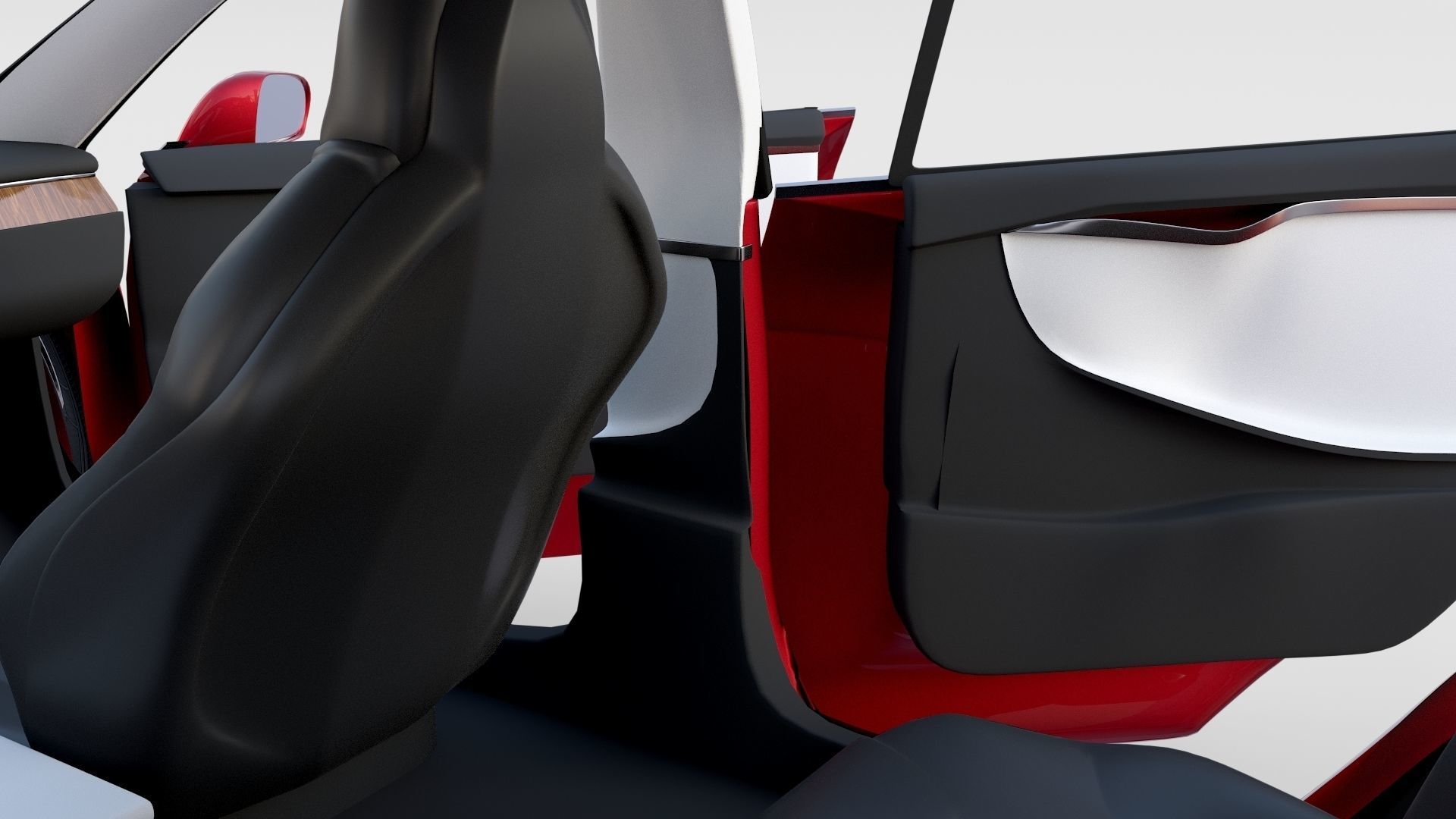 Tesla Model S with chassis-interior rev 3D model_26