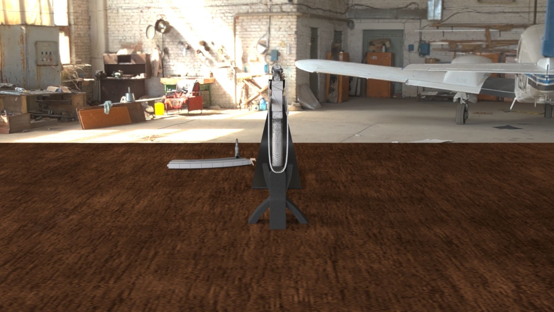 Russian AKS 47 Assault Rifle 3D Model Low-poly 3D model_18