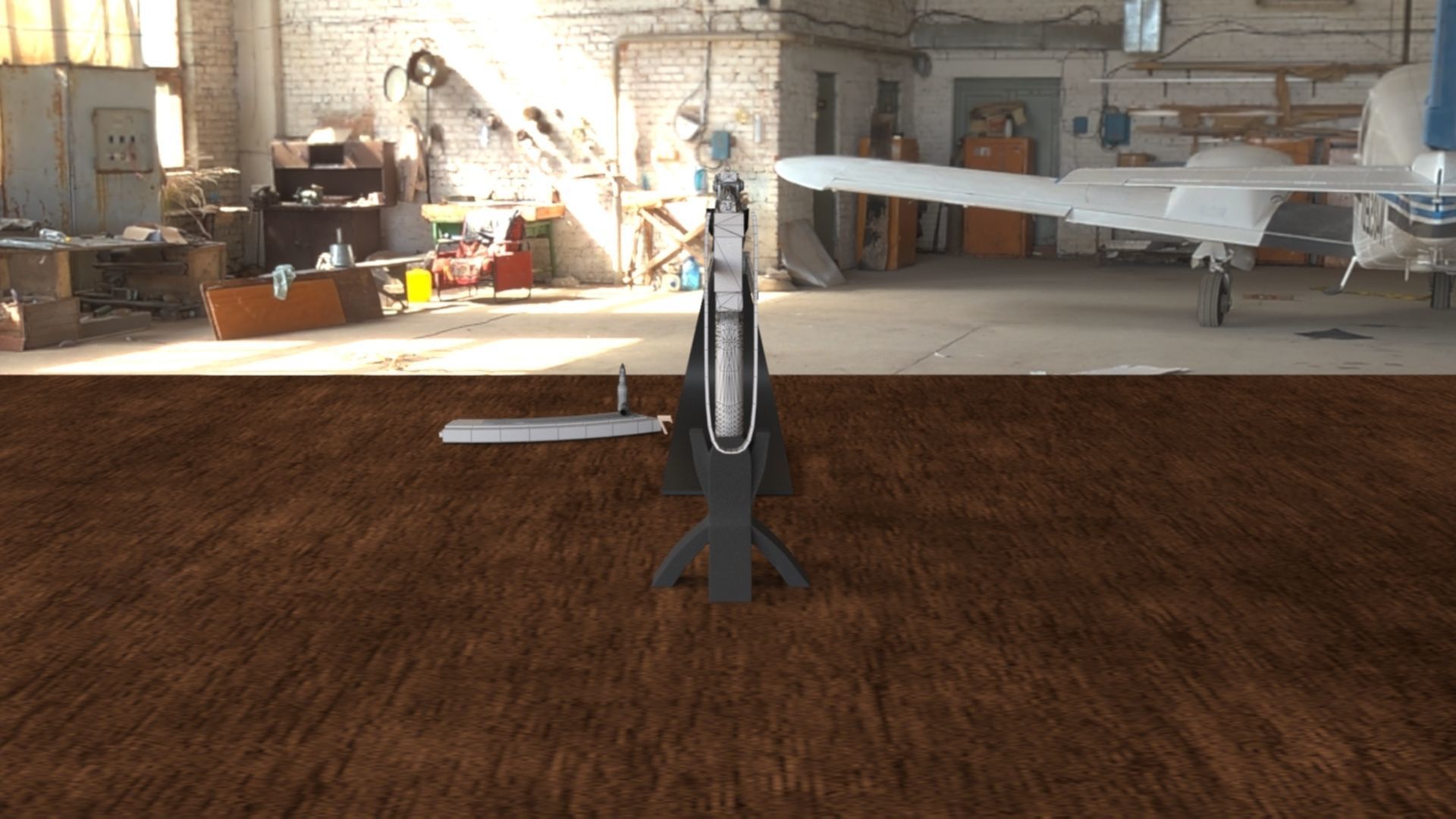 Russian AKS 47 Assault Rifle 3D Model Low-poly 3D model_17