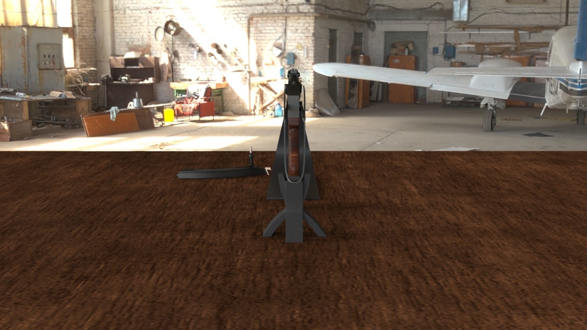 Russian AKS 47 Assault Rifle 3D Model Low-poly 3D model_2