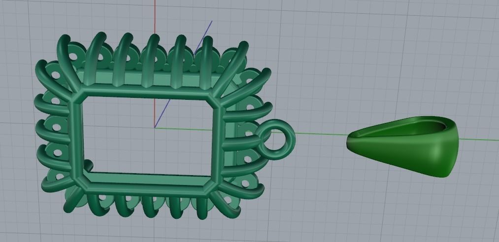 Pendant N011519 3D print model_4
