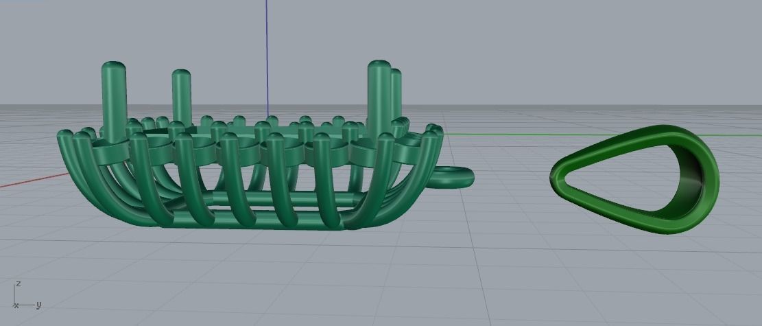 Pendant N011519 3D print model_3