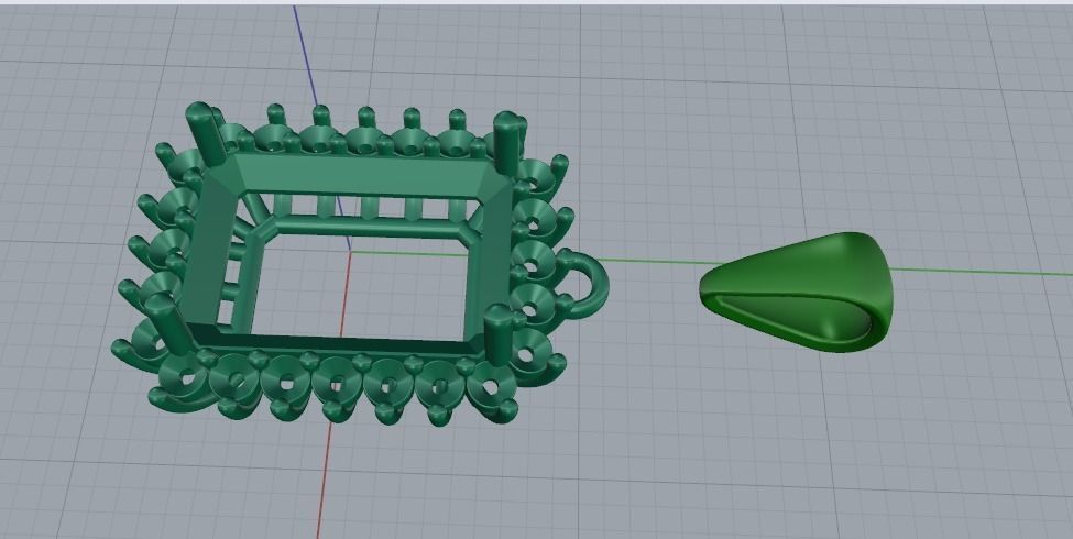 Pendant N011519 3D print model_2