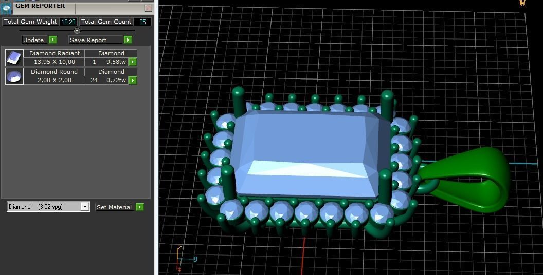 Pendant N011519 3D print model_8