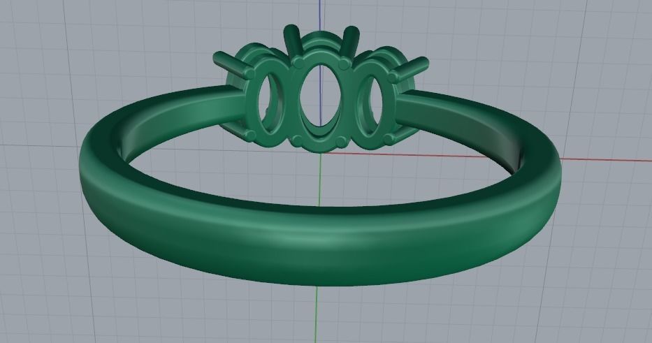 Soliter ring N011512 3D print model_4