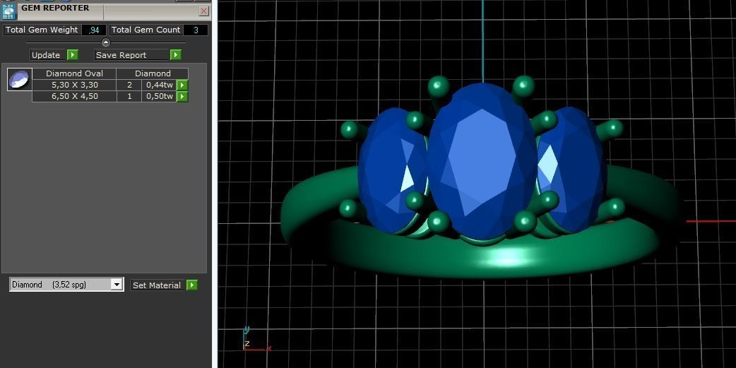 Soliter ring N011512 3D print model_8