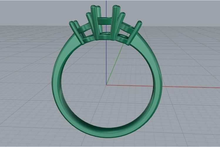 Soliter ring N011512 3D print model_3