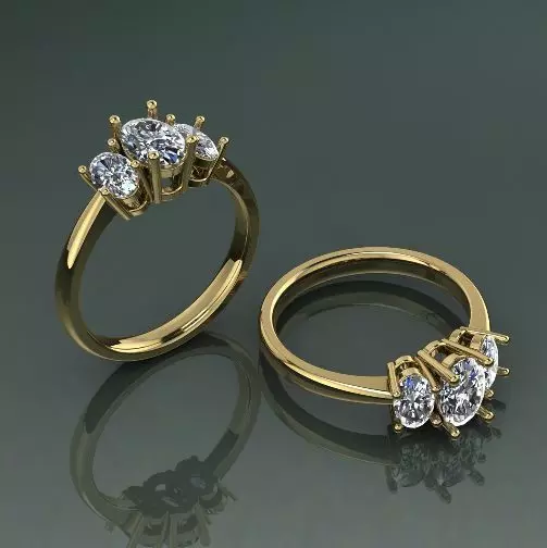 Soliter ring N011512 3D print model_0