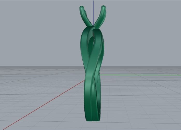 Soliter ring N011498 3D print model_3