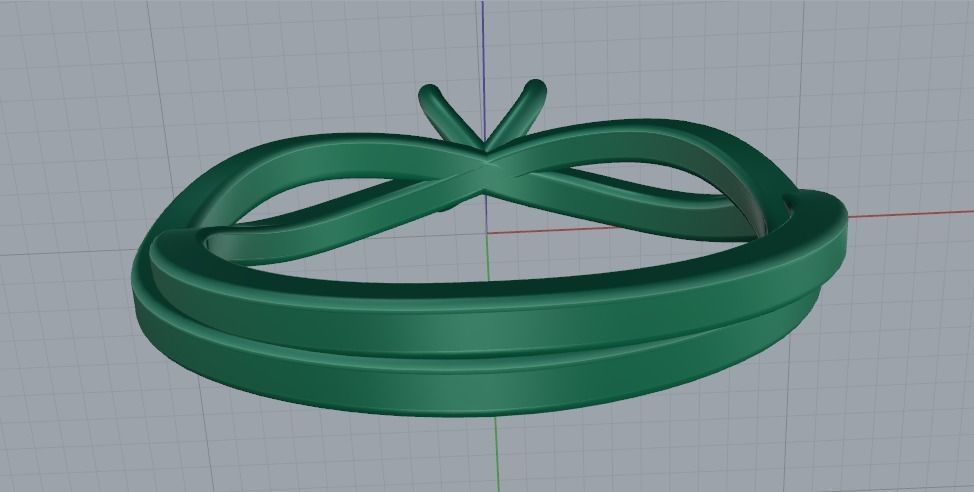 Soliter ring N011498 3D print model_4