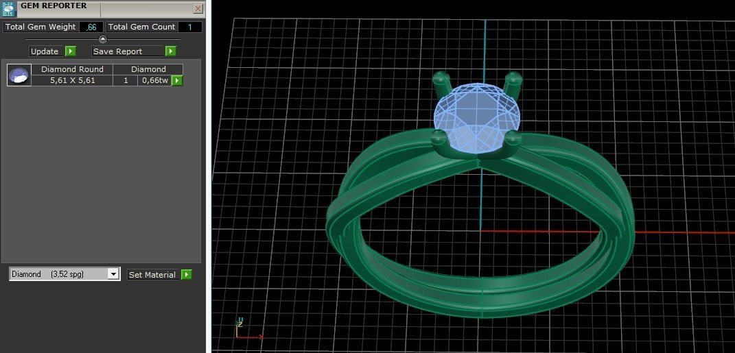 Soliter ring N011498 3D print model_9