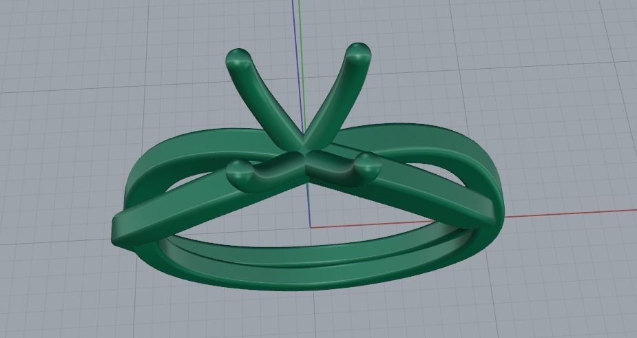 Soliter ring N011498 3D print model_5