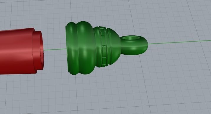 Hand with index finger N011485 3D print model_5