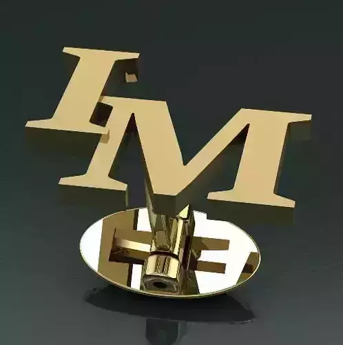 Cufflink with letters I M N011483