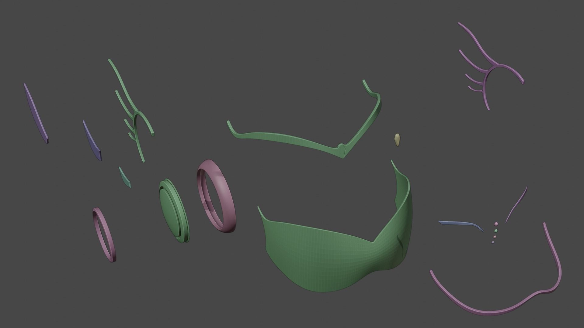 miraculous mask Ubiquity Alya ladybug 3D print model_5