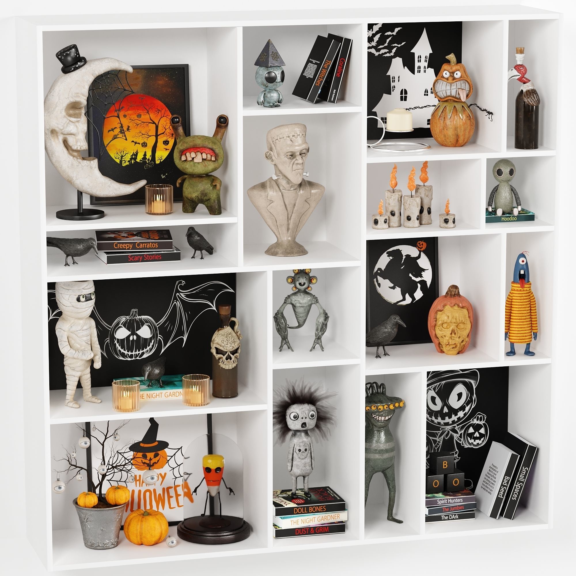 Children Room Set 7 Halloween Set Low-poly 3D model_5