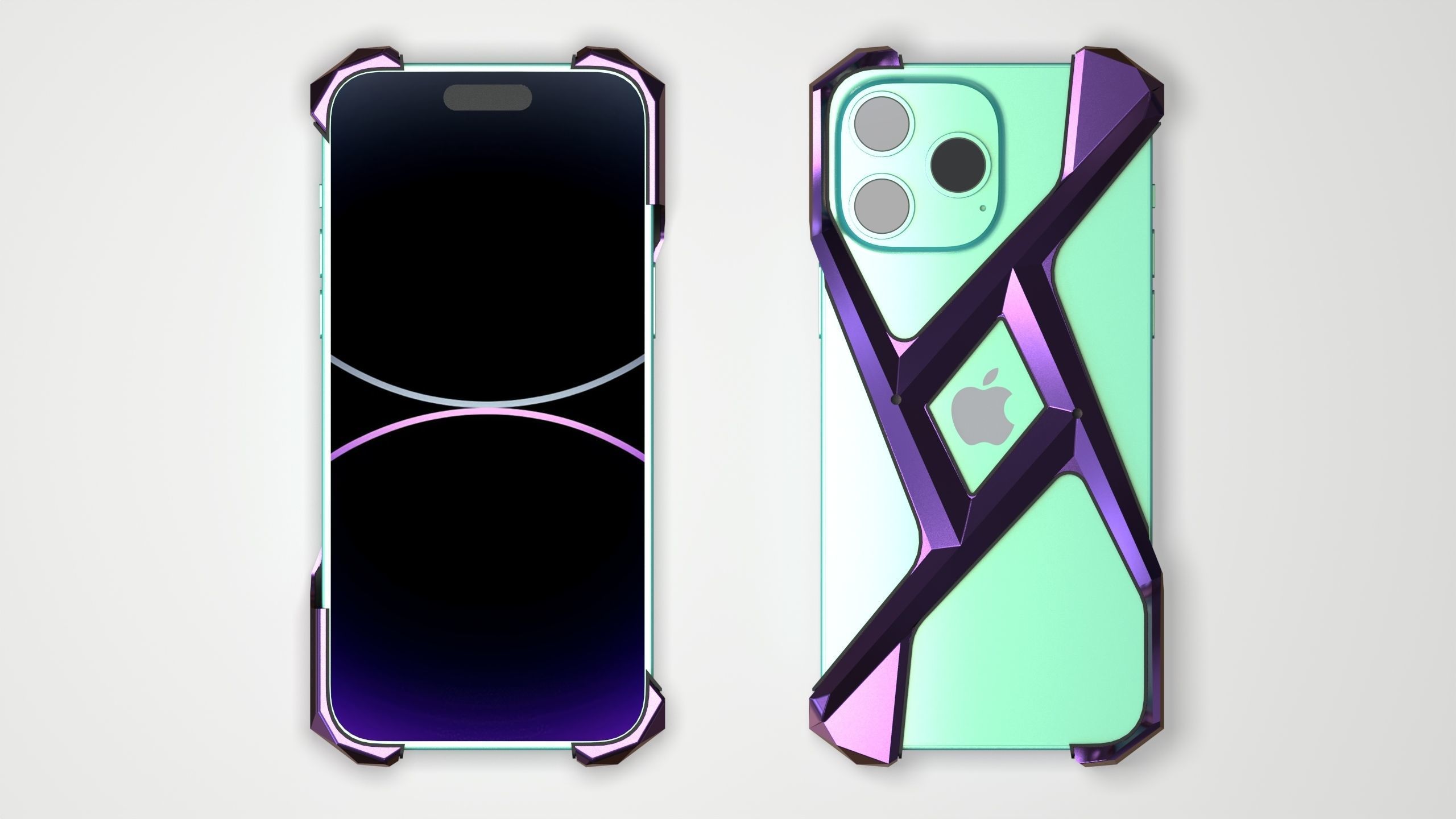 iPhone 14 Pro max-Titanium Cover 3D print model_4