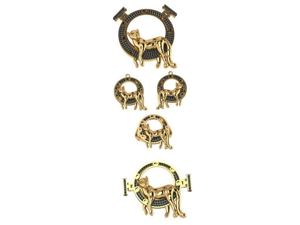 ring pendant bracelet kada scorpion mixed  3D print model_35