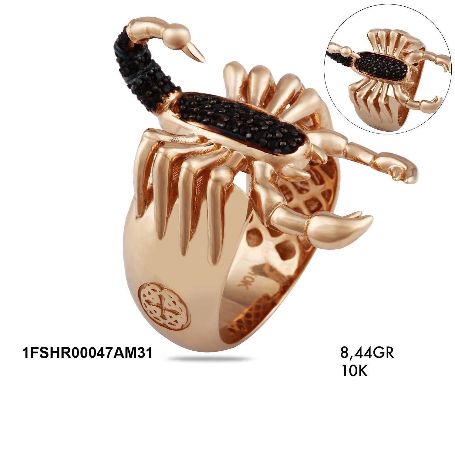 ring pendant bracelet kada scorpion mixed  3D print model_4