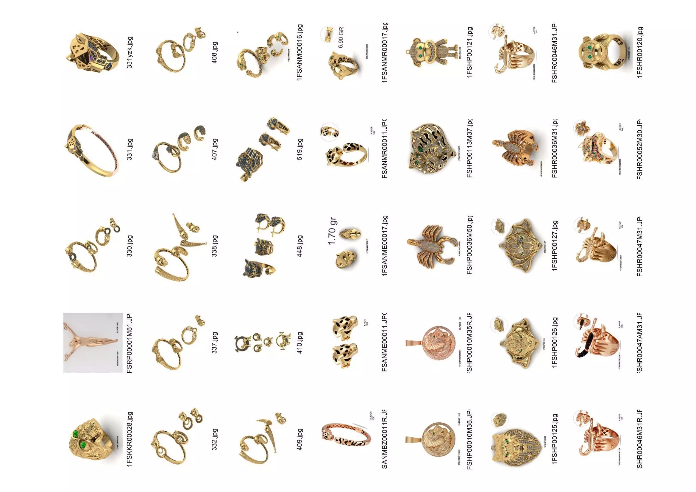 ring pendant bracelet kada scorpion mixed  3D print model_0