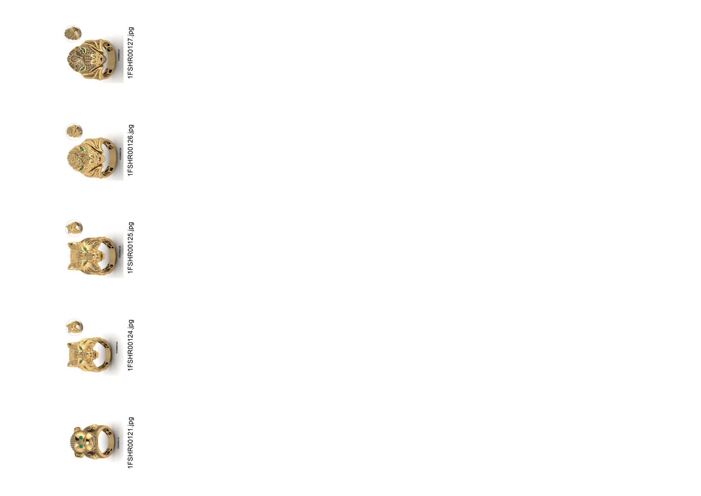 ring pendant bracelet kada scorpion mixed  3D print model_38