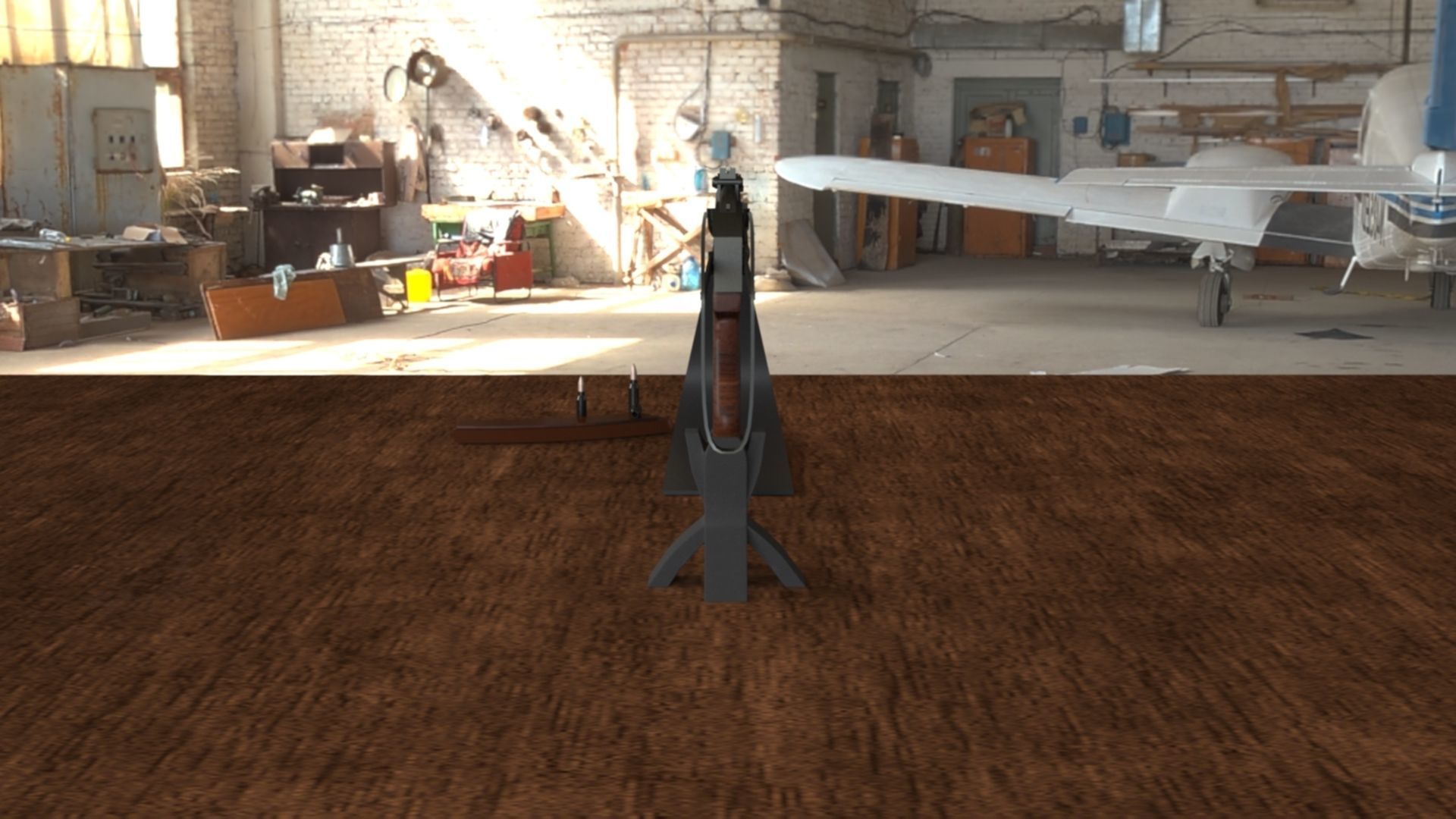 Russian AKMS Assault Rifle - Iconic 3D Model Low-poly 3D model_12