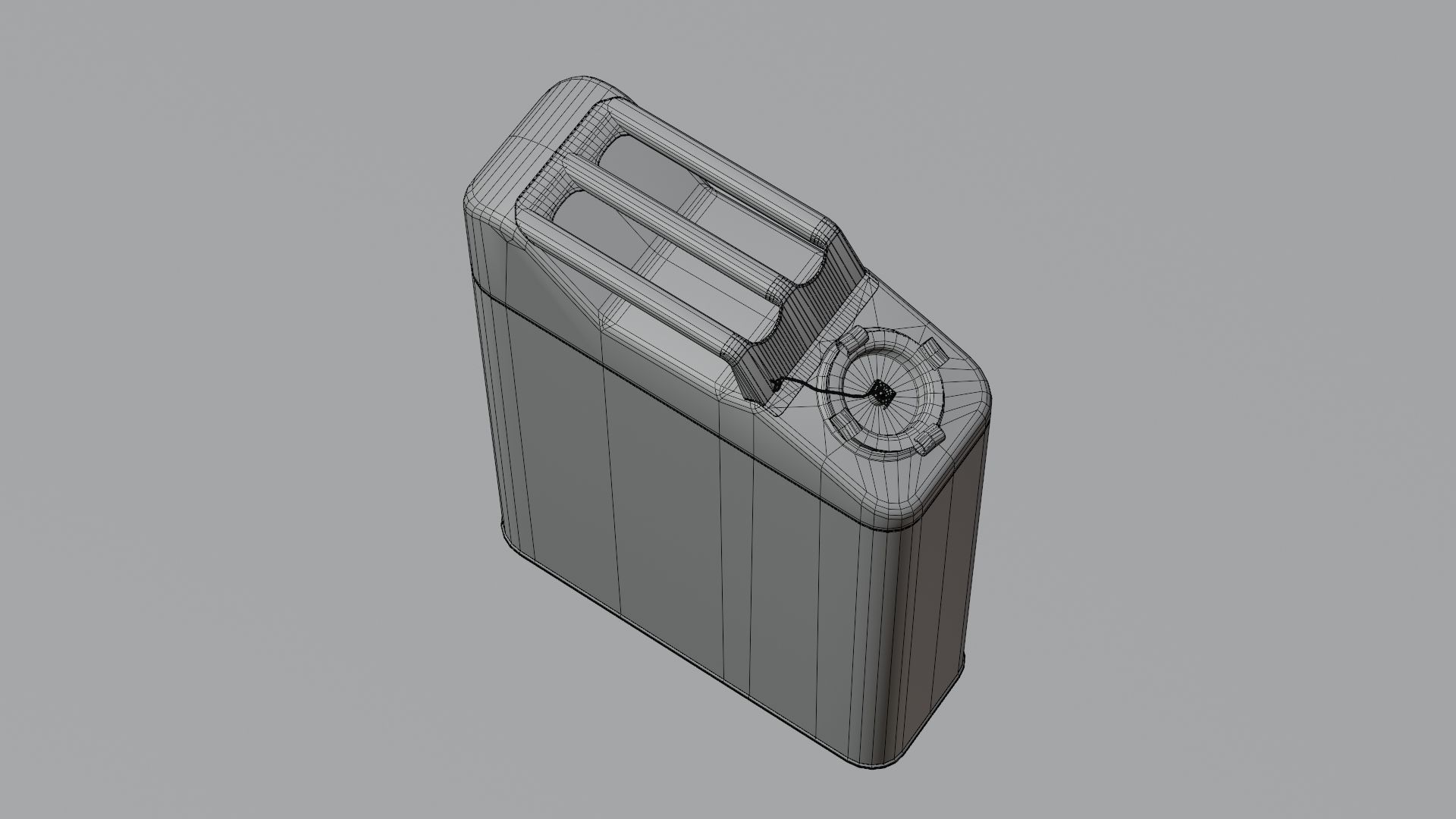 Gasoline tank for jeep Willis 3D model_12