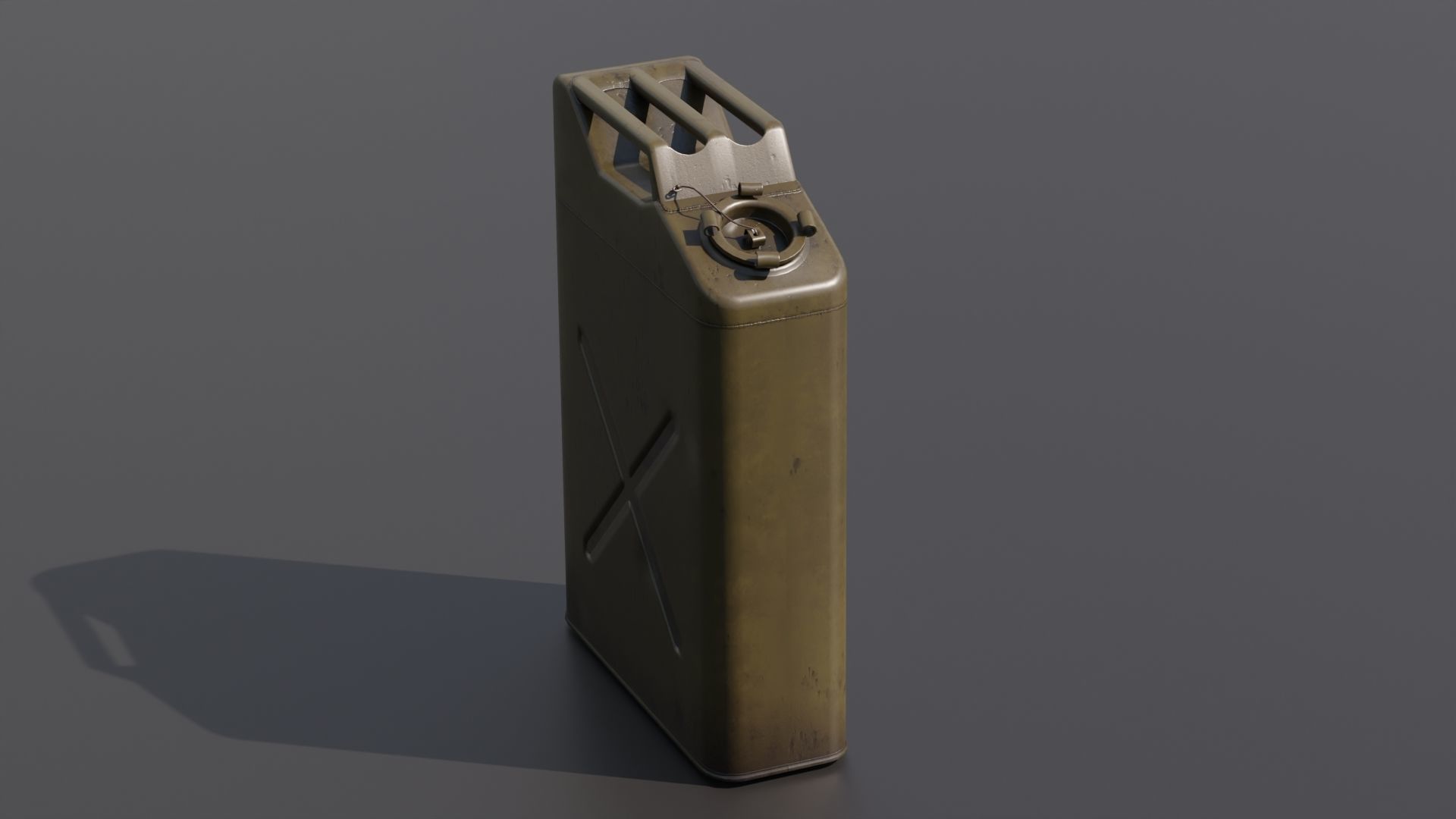 Gasoline tank for jeep Willis 3D model_4