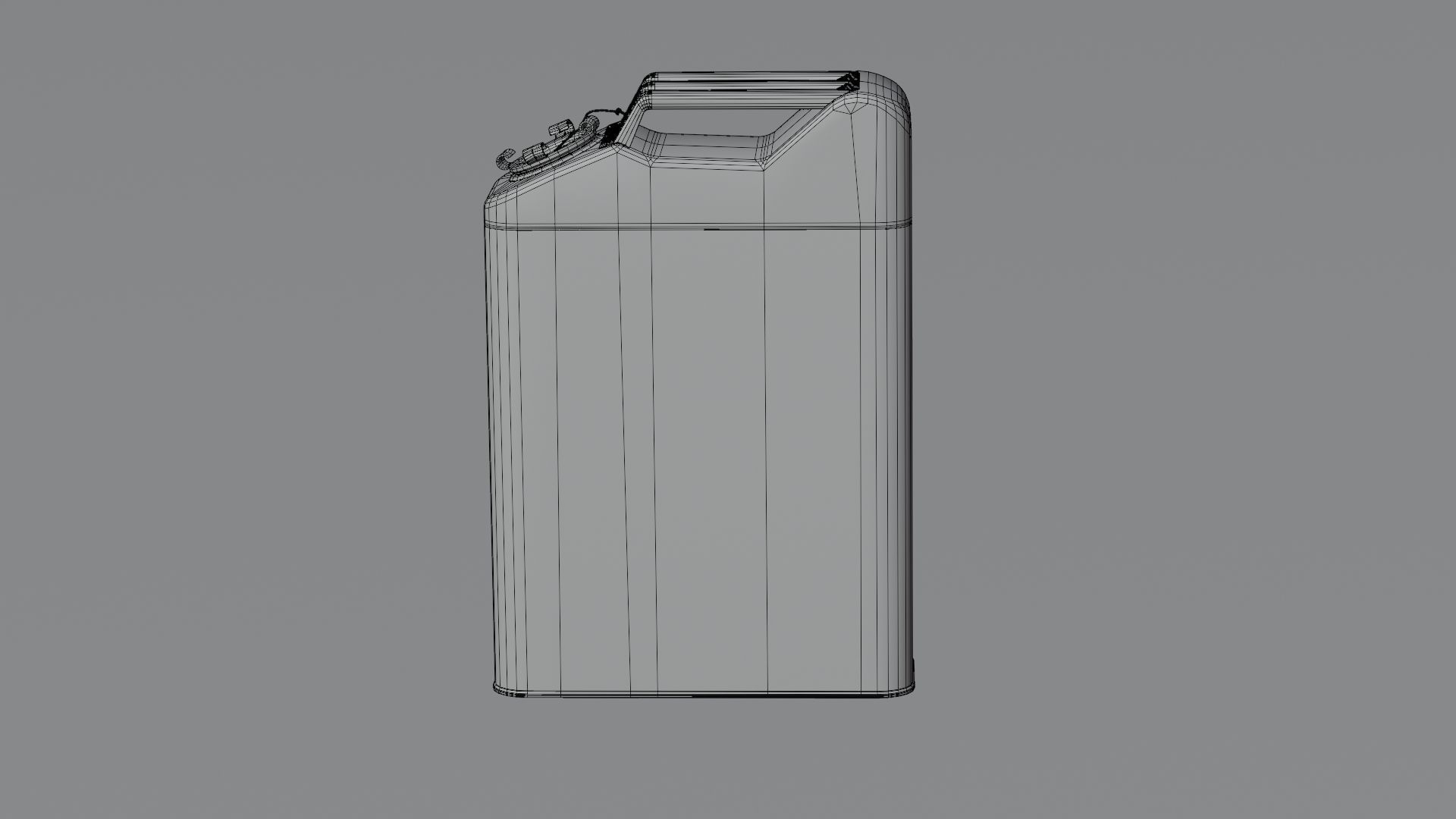 Gasoline tank for jeep Willis 3D model_16
