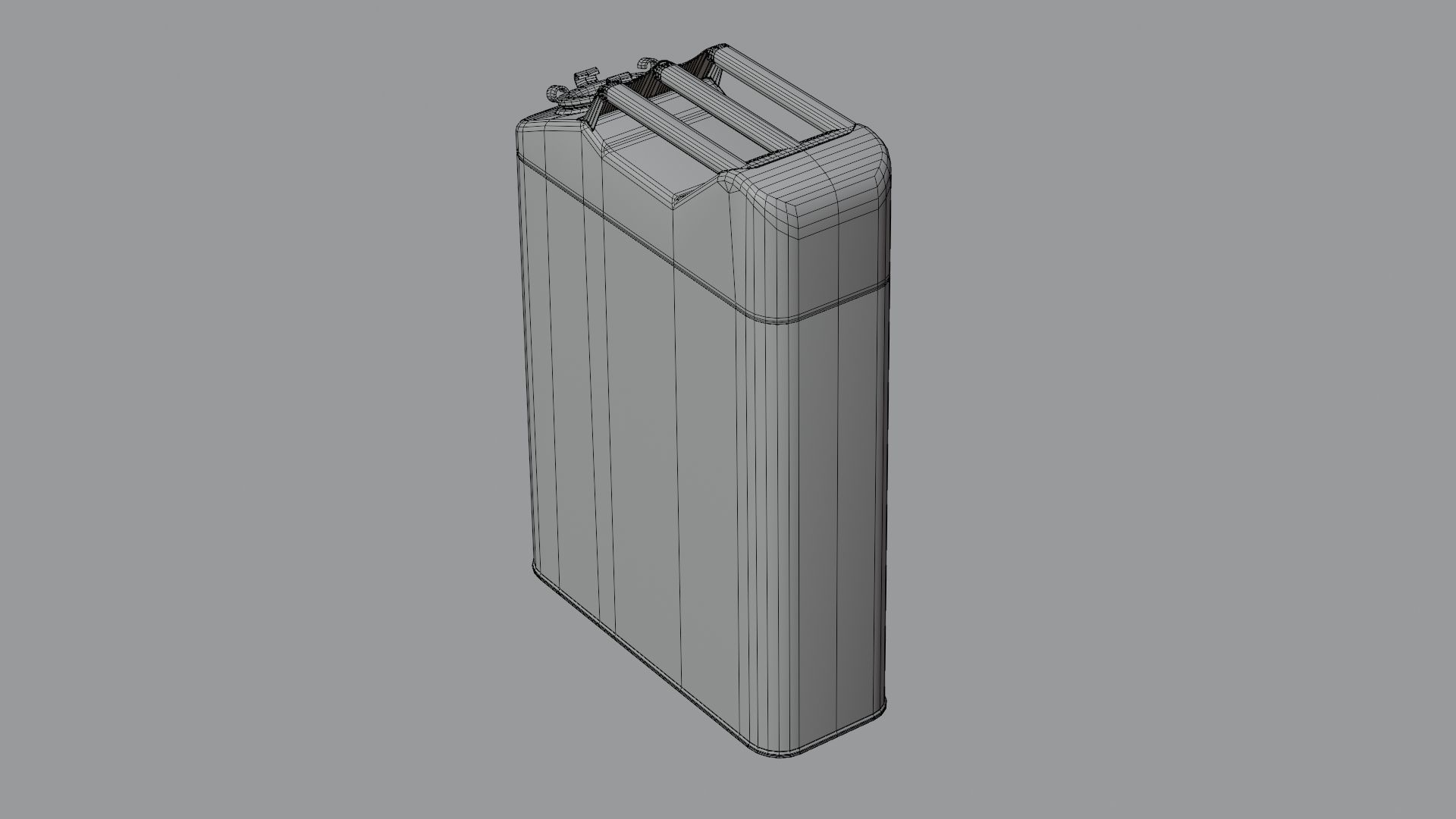 Gasoline tank for jeep Willis 3D model_11