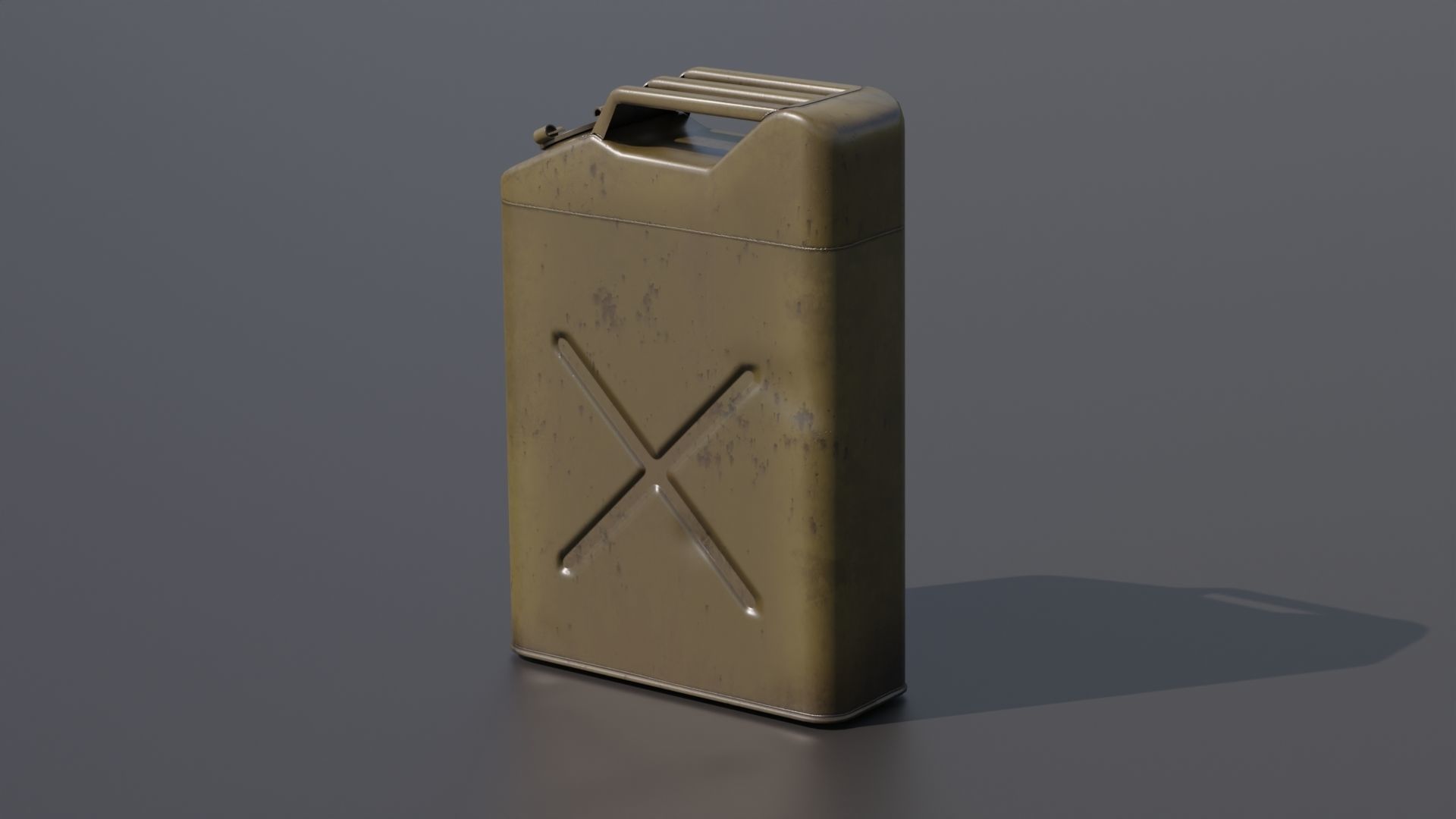 Gasoline tank for jeep Willis 3D model_6