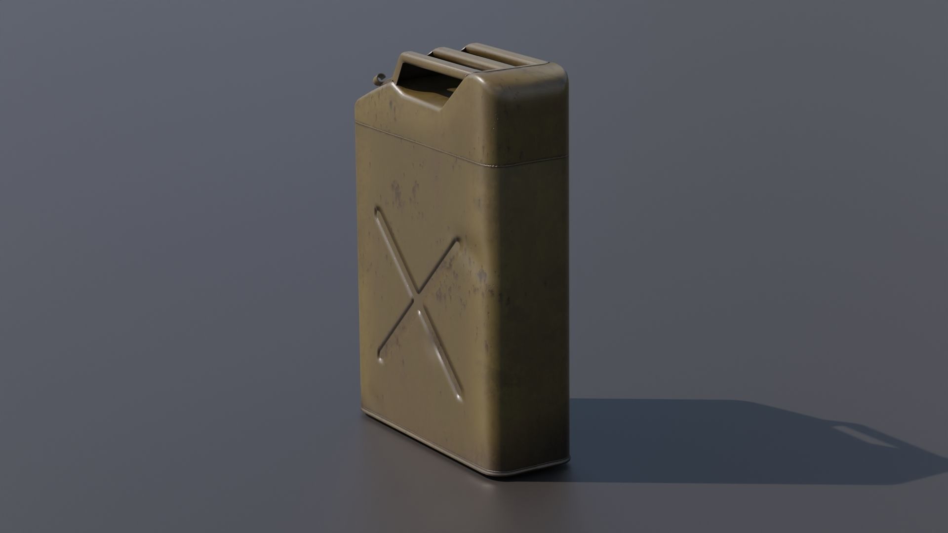Gasoline tank for jeep Willis 3D model_7