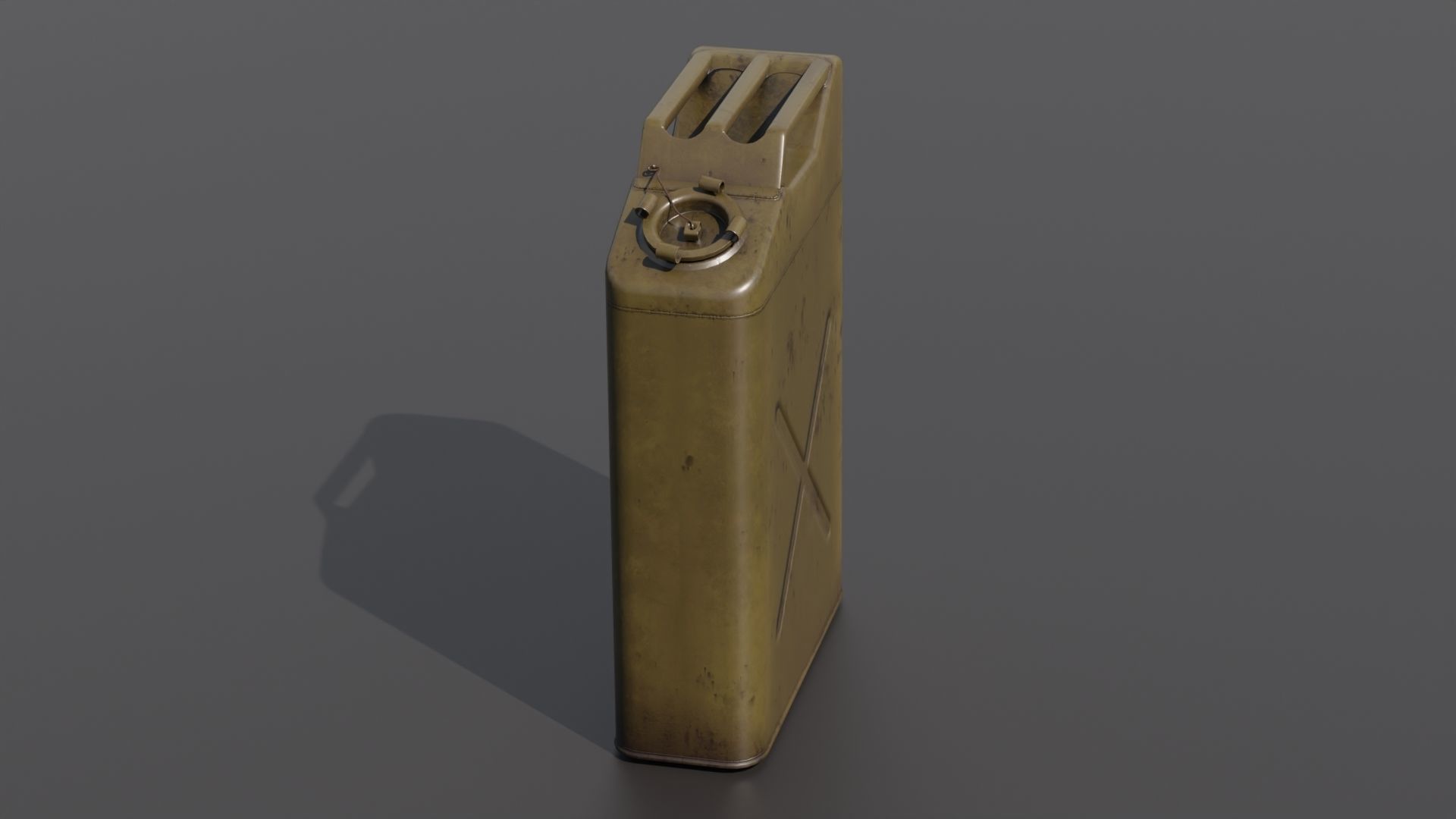 Gasoline tank for jeep Willis 3D model_5