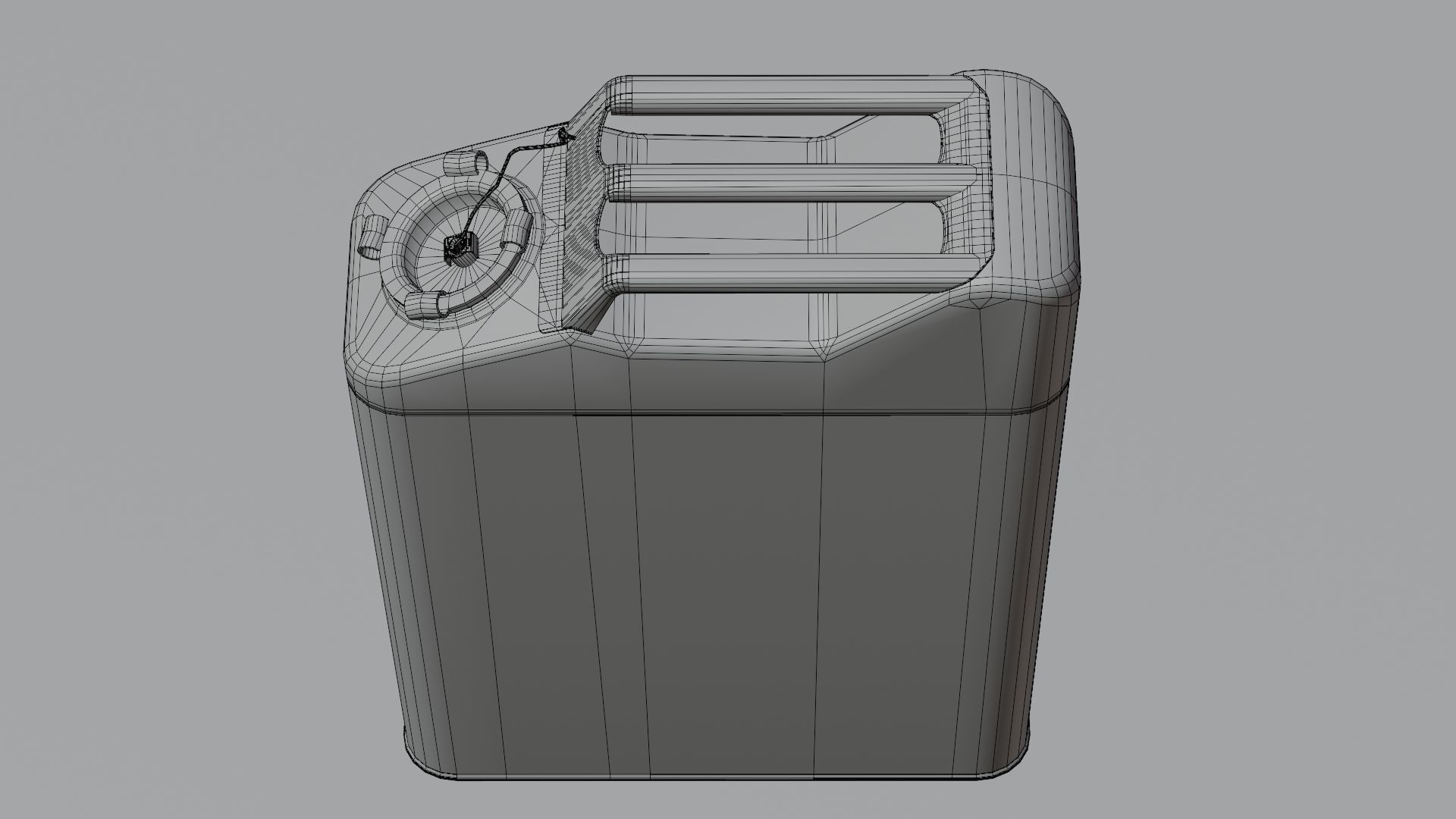 Gasoline tank for jeep Willis 3D model_10